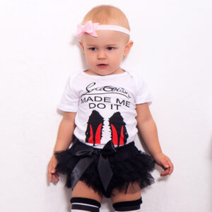 0-18M Baby Girls Cartoon Clothes Set Summer Kids Short Sleev